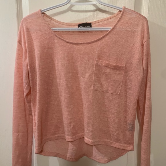 Salmon Pink Long Sleeve Top - Medium (from Sirens) - Picture 1 of 3